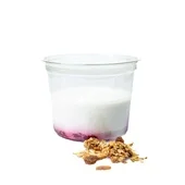 Bloemcool quark frambozen en granola
