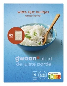 g'woon Witte Rijst Builtjes Grote Korrel