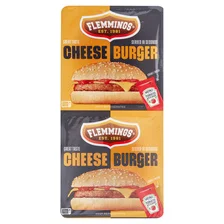 Flemmings Cheese Burger Flame Grilled Valuepack