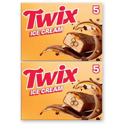 Twix Karamel cookie ice bar 2-pack