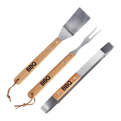 Alpina BBQ Tools 3pcs 5*34cm SS/Oak