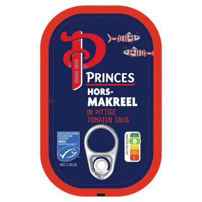 Princes Horsmakreelfilets in tomatensaus