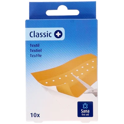 Sana First Aid Pleisters textiel 10 x 6 cm