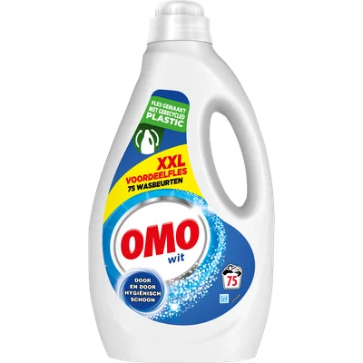 Omo Vloeibaar wasmiddel semiconc wit 75 wasbeurten