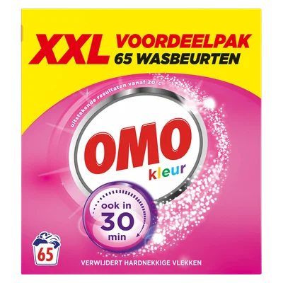 Omo Wasmiddel poeder kleur 65 wasbeurten