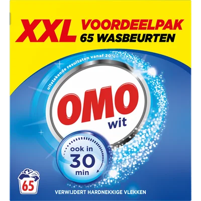 Omo Wasmiddel poeder wit 65 wasbeurten