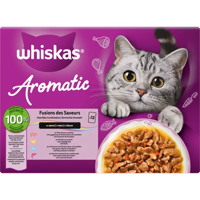 Whiskas Kattenvoer 1+ aroma fusion 12st.