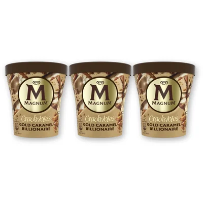 Magnum Double gold caramel billionaire 3-pack