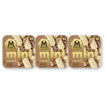 Magnum Mini utopia double hazelnut 3-pack
