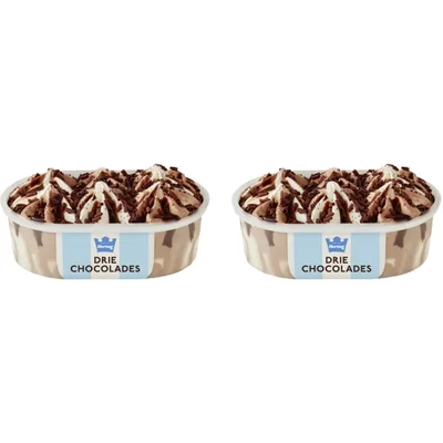 Hertog Ijssalon drie chocolades 2-pack