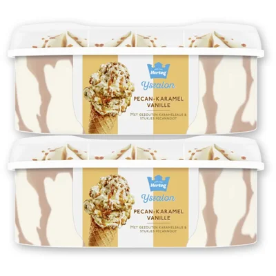 Hertog Ijssalon pecan-karamel vanille 2-pack
