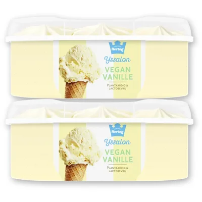 Hertog Ijssalon vegan vanille 2-pack