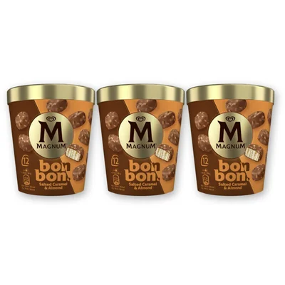 Magnum Bonbon salted caramel & almond 3-pack