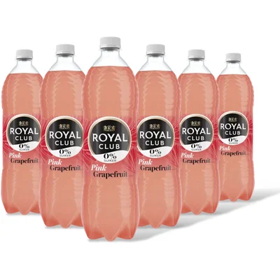 Royal Club Pink grapefruit 0% suiker 6-pack