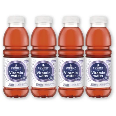 Sourcy Vitaminwater braam bosbes 4-pack