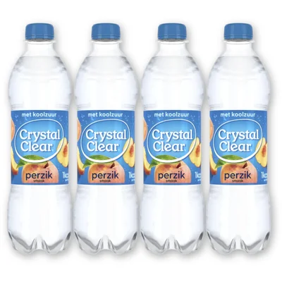 Crystal Clear Sparkling peach 4-pack