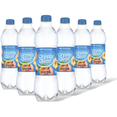 Crystal Clear Sparkling peach 6-pack