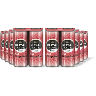 Royal Club Pink Grapefruit 0% suiker 36-pack