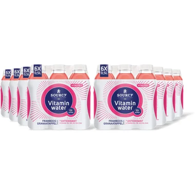 Sourcy Vitaminwater framboos granaatapp 48-pack