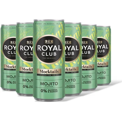 Royal Club Mocktails mojito flavour 0% 6-pack