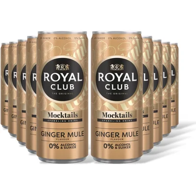 Royal Club Mocktails ginger mule flavour 0% 10-pack