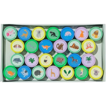 HEMA Stempelset Wilde Dieren 26 stuks