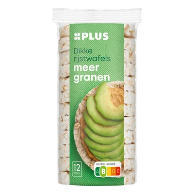 PLUS Dikke rijstwafels meergranen