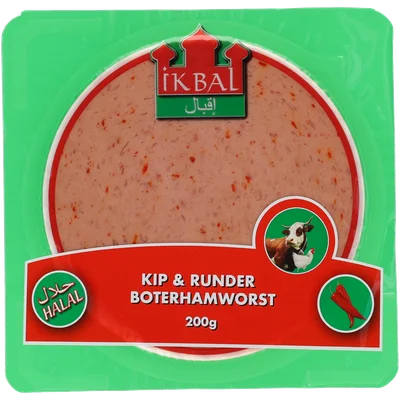 Ikbal Rund boterhamworst paprika
