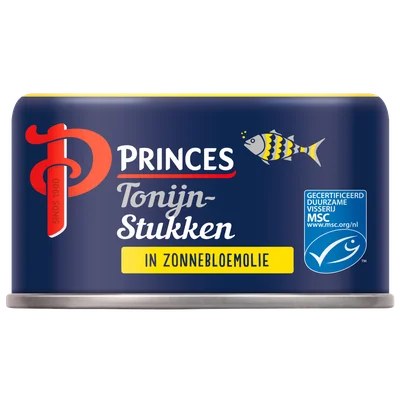 Princes Tonijnstukken in zonnebloemolie