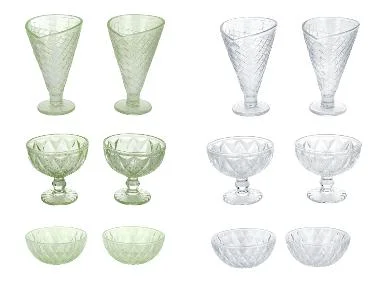 SILVERCREST® Set van 2 glazen ijscoupes of schaaltjes