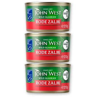 John West Rode zalm 3-pack