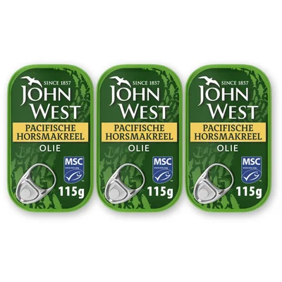 John West Horsmakreel water 3-pack