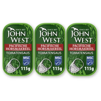 John West Horsmakreel tomaat 3-pack