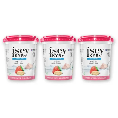 Isey Skyr aardbei witte chocolade 3-pack