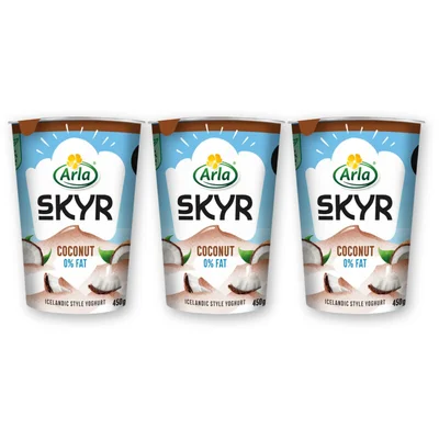 Arla Skyr kokos yoghurt 0% vet 3-pack