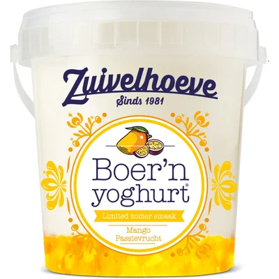 Zuivelhoeve Boer'n yoghurt mango-passie muesli