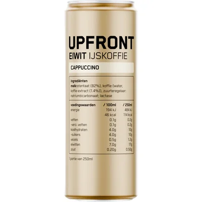 Upfront Eiwit ijskoffie cappuccino smaak