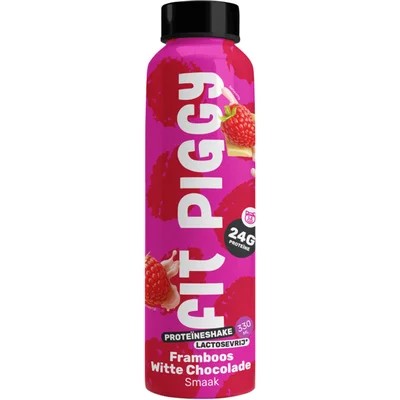Fit Piggy Proteïneshake framboos chocolade smaak