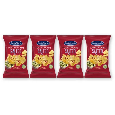 Santa Maria Tortilla chips salted 4-pack
