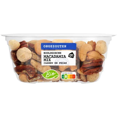 AH Biologisch Macadamiamix ongezouten