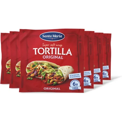 Santa Maria Tortilla wraps original 6x large 6-pack