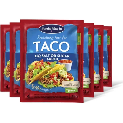 Santa Maria Kruidenmix taco no salt or sugar 6-pack
