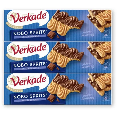 Verkade Nobo sprits melkchocolade 3-pack