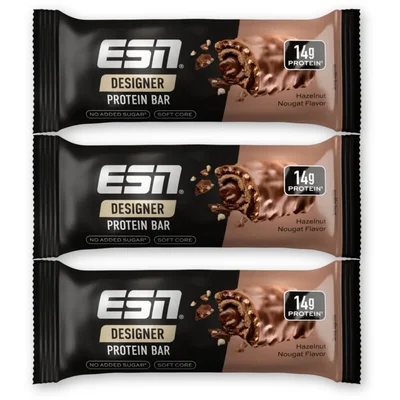 ESN Designer protein bar hazelnut nougat 3pk