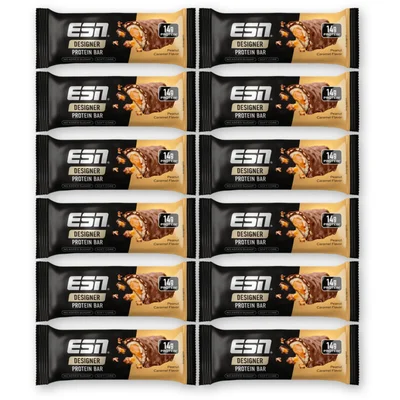 ESN Designer protein bar peanut caramel 12pk
