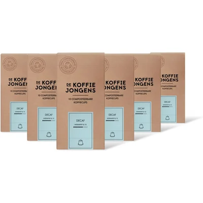 De Koffiejongens Decaf capsules 6-pack