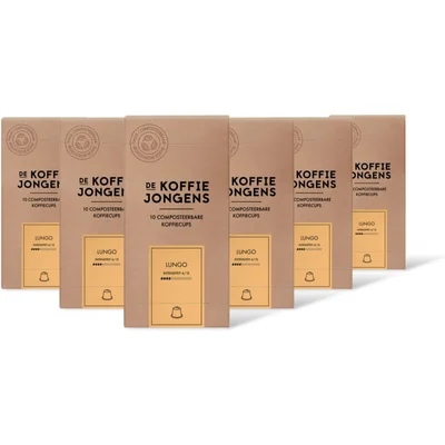 De Koffiejongens Lungo capsules 6-pack