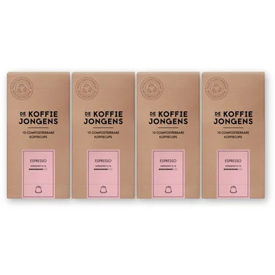 De Koffiejongens Espresso capsules 4-pack