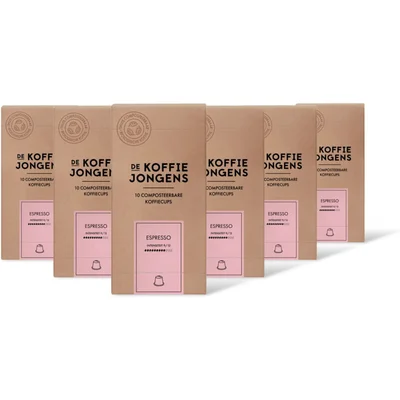 De Koffiejongens Espresso capsules 6-pack
