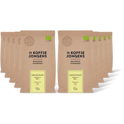 De Koffiejongens Medium roast koffiebonen 10-pack